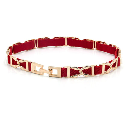 Pin buckle elastic elastic belt