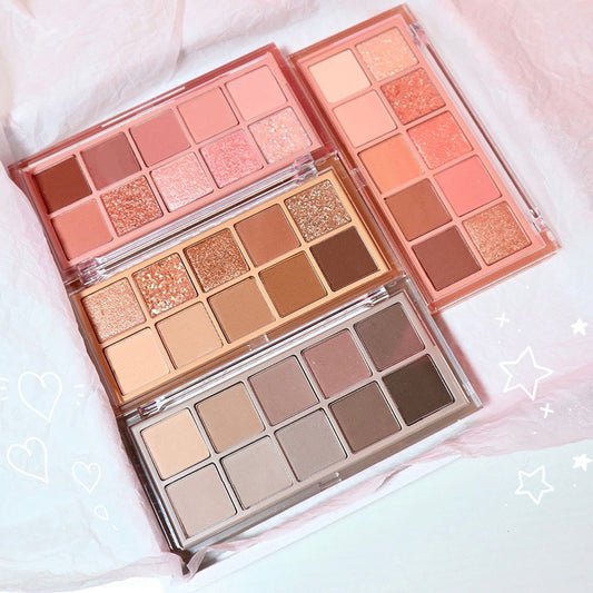 Paleta de sombras de ojos de 10 colores 