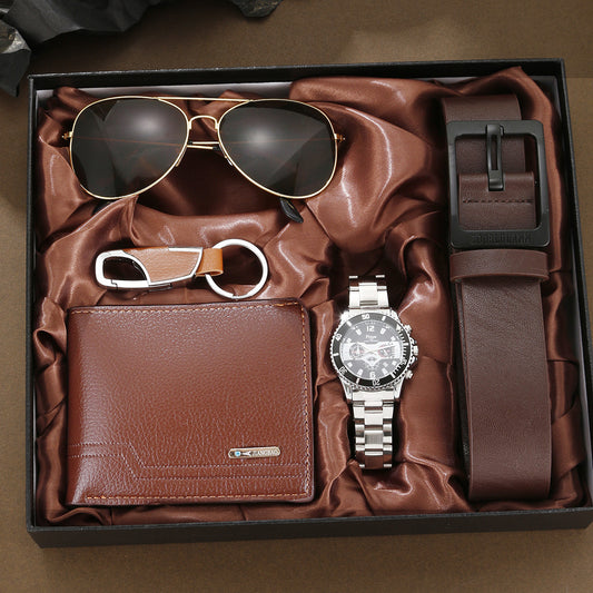 fashion Watch Wallet Belt 5-piece Gift Box