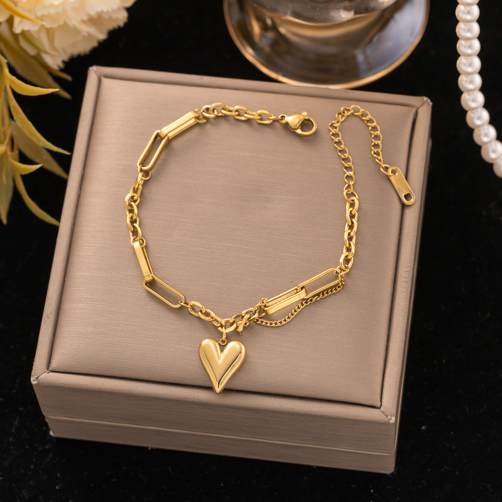 18K Gold Titanium Steel Bracelet