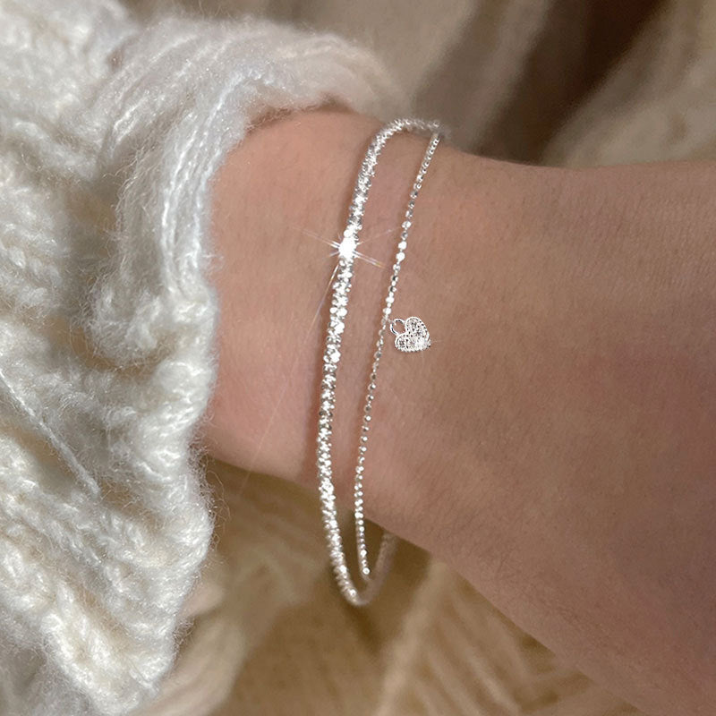 Sparkling Two-Piece Bracelet Set