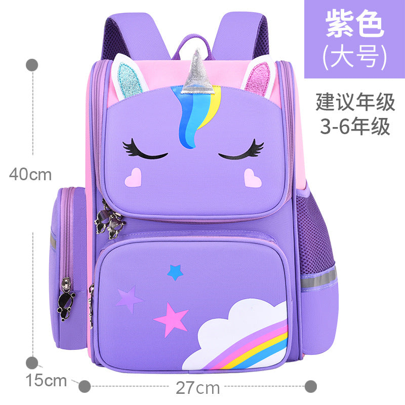 Cartoon printed logo backpack
