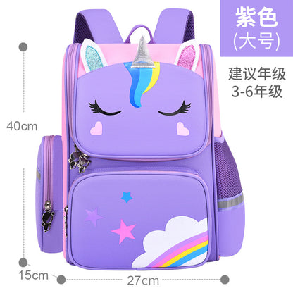 Cartoon printed logo backpack