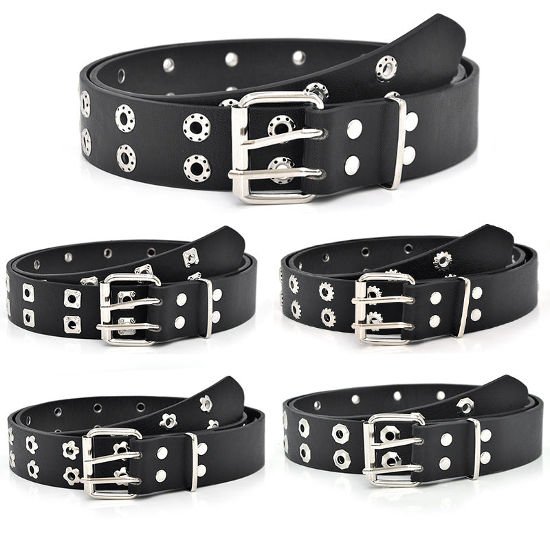 hot sale Punk ladies pin buckle belt
