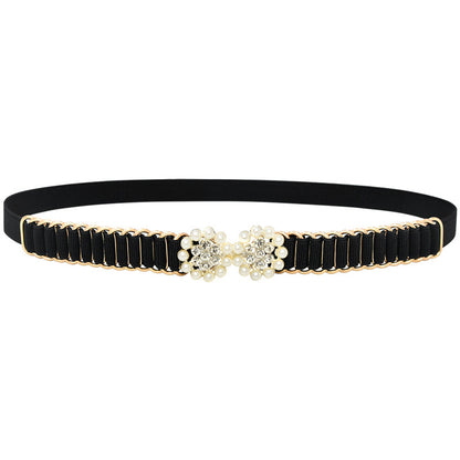 Elastic belt women's fine decoration trend