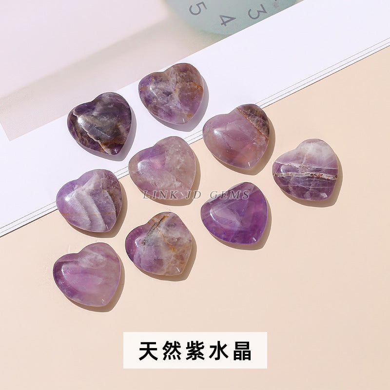 2Cm Natural Crystal Heart Shaped Gemstone