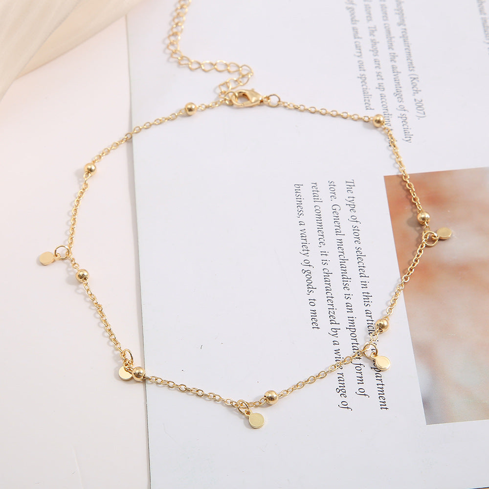 Electrophoresis Gold Copper Bead Necklace Wholesale