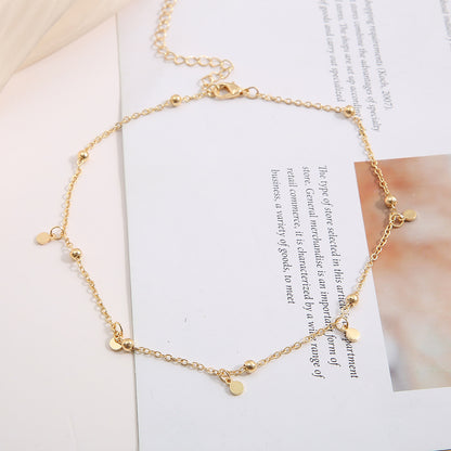 Electrophoresis Gold Copper Bead Necklace Wholesale