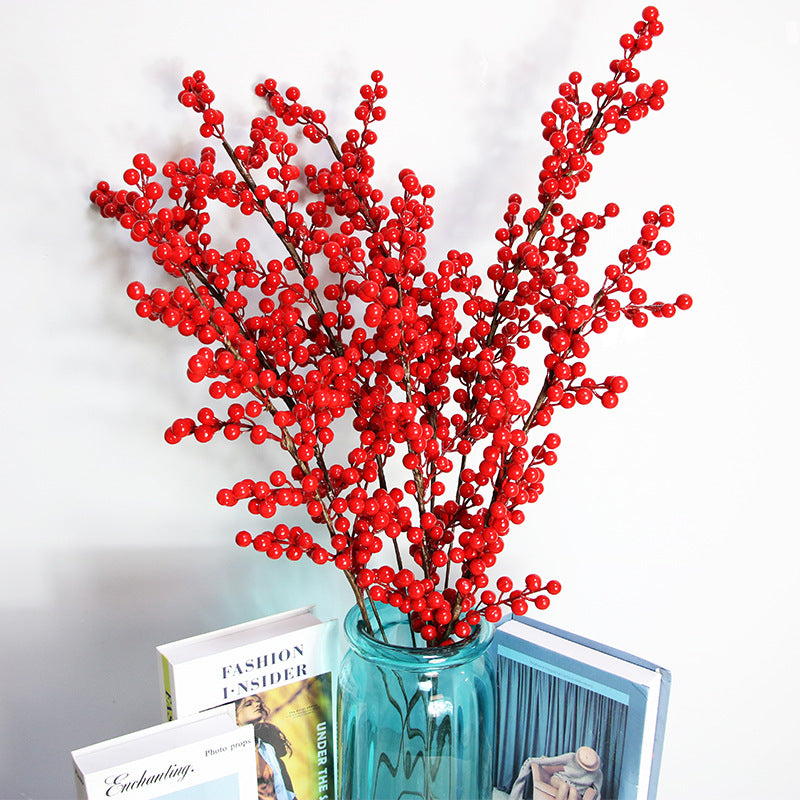 Simulation red berry Christmas red fruit