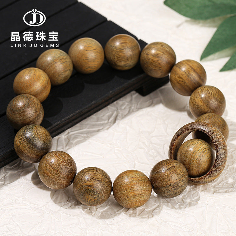 Pulsera de anillo de running de sándalo verde. 