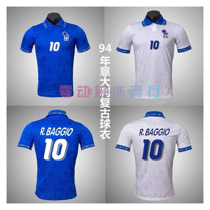 94 World Cup Italy Home/Away 10 Baggio Classic Retro Thai Short Sleeve Jersey