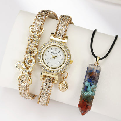 Quartz watch + a gravel pendant