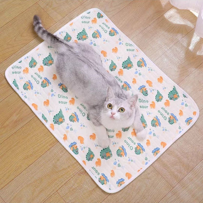 Pet Summer Cooling Pad Ice Silk Mat