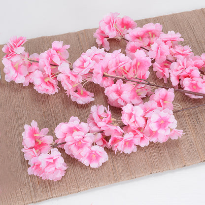 Encrypted 4-pronged 3-pronged cherry blossom tree artificial flowers