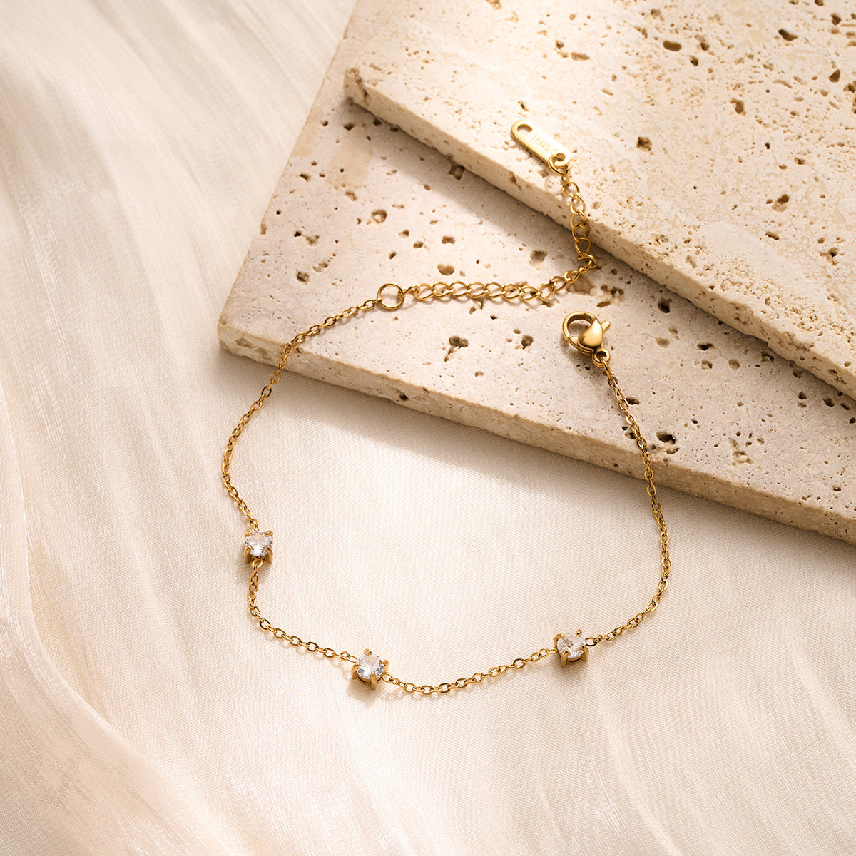 Titanium Steel Diamond Bracelet