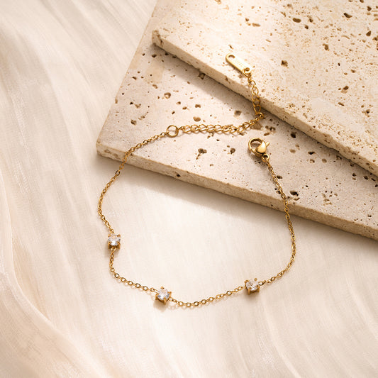 Titanium Steel Diamond Bracelet