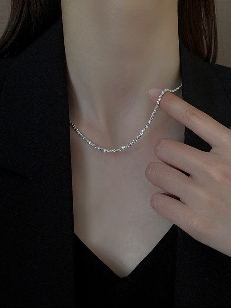 Fashion silver titanium steel necklace