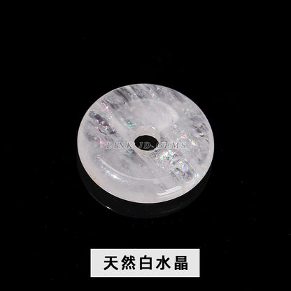 Accesorios de hebilla de seguridad de jade natural de 12 a 16 mm 