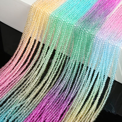 2Mm dopamine color section crystal flat beads