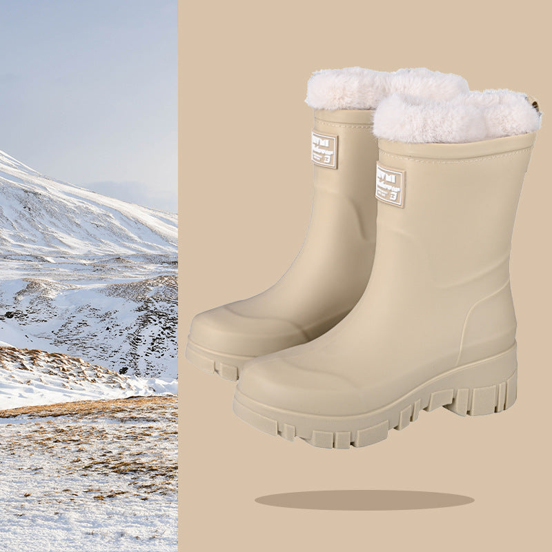 Rain boots thick-soled wear-resistant work shoes