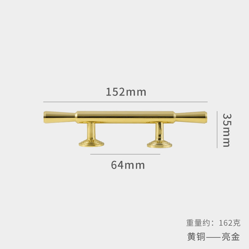 Electroplated French Gold Brass Handle