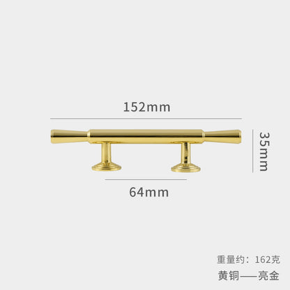 Electroplated French Gold Brass Handle