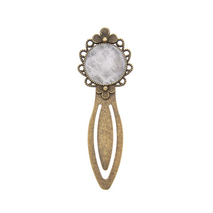 Crystal Retro Alloy Lace Bookmark Ruler