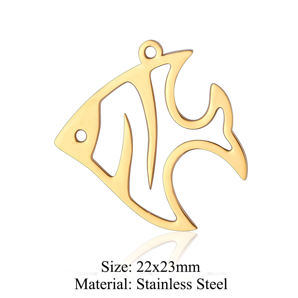 5 pcs/titanium steel pendant pigeon owl dolphin