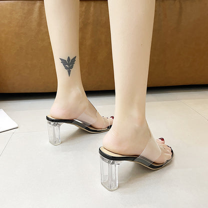 Crystal and slippers women's outerwear