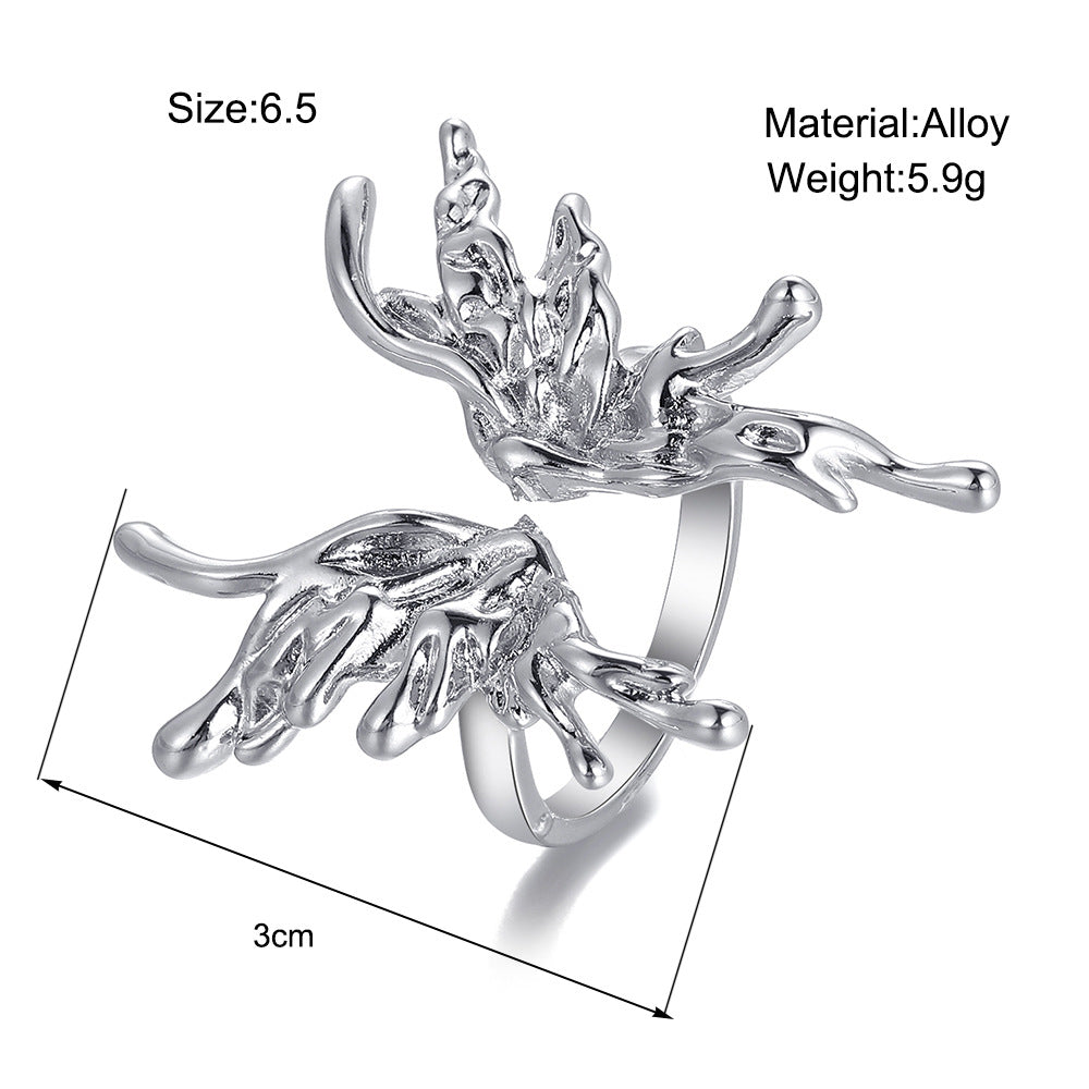 Liquid Butterfly Open Ring