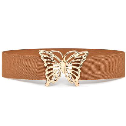 Butterfly Buckle Rhinestone Inlaid Belt