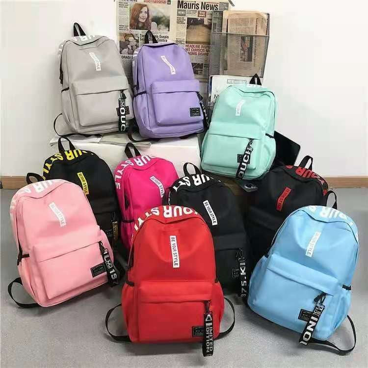 Backpack canvas large capacity junior high school students