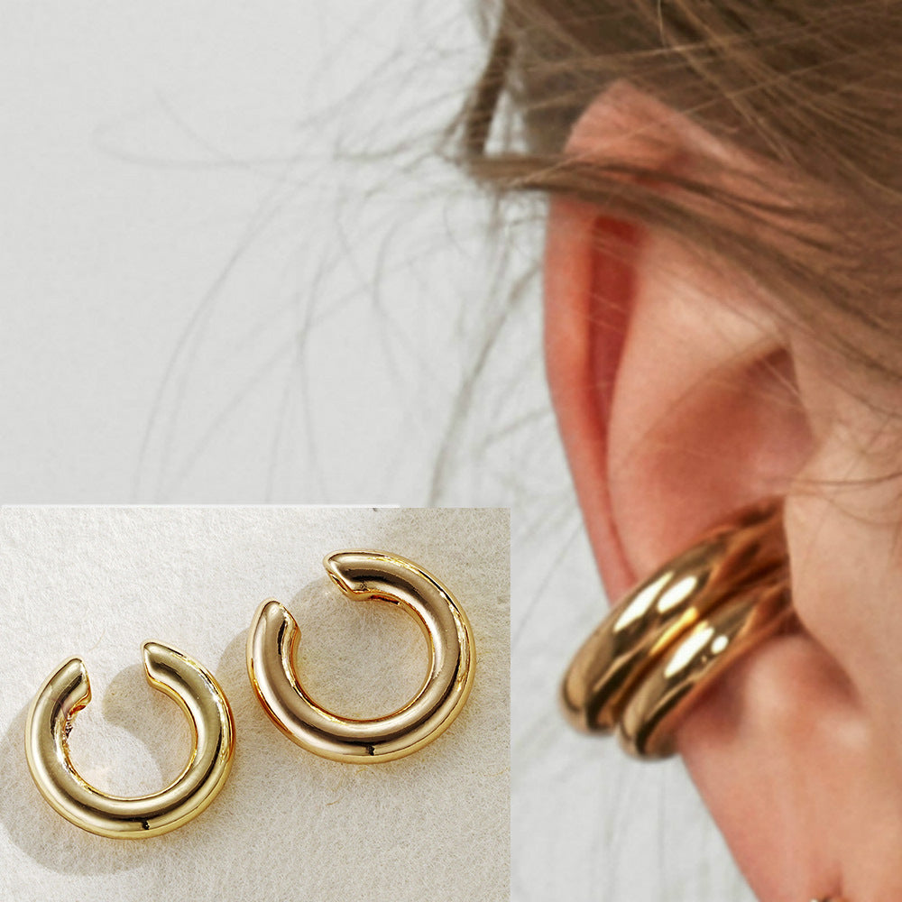 Punk Asymmetric Metal Ear Cuffs