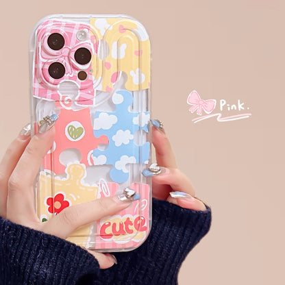 Apple 15 Pro Track Color Puzzle iPhone 11/12 Full Cover TPU