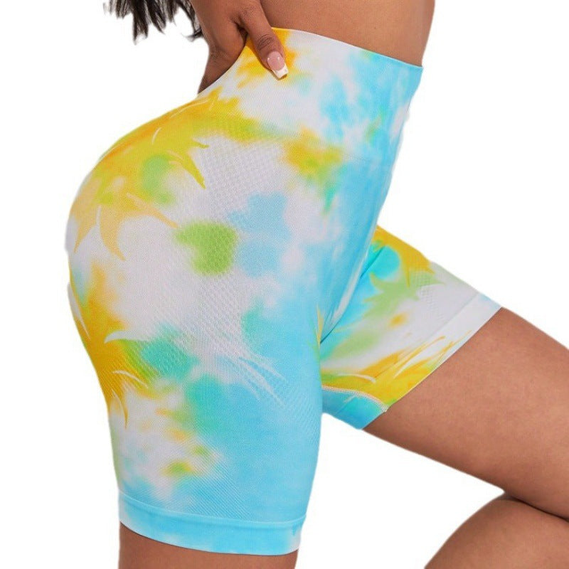 European and American Print High-Waist Yoga Pants
