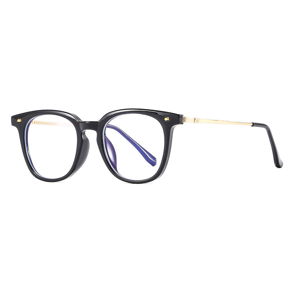 Blue Light Blocking Flat Lens TR90 Retro Polygon Fashion Frame