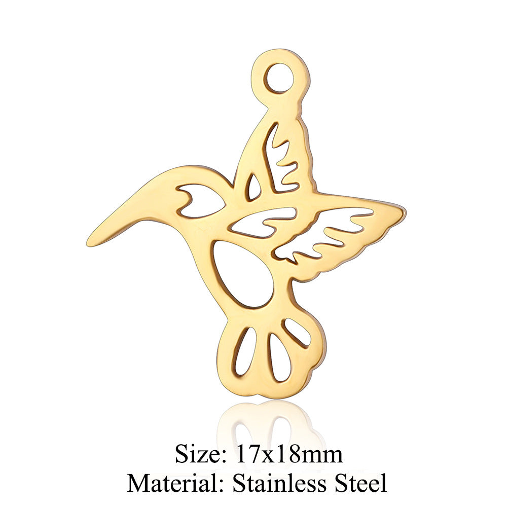5 pcs/titanium steel pendant seal eagle fox