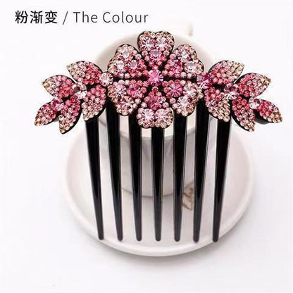 Violet non-slip rhinestone hair accessories