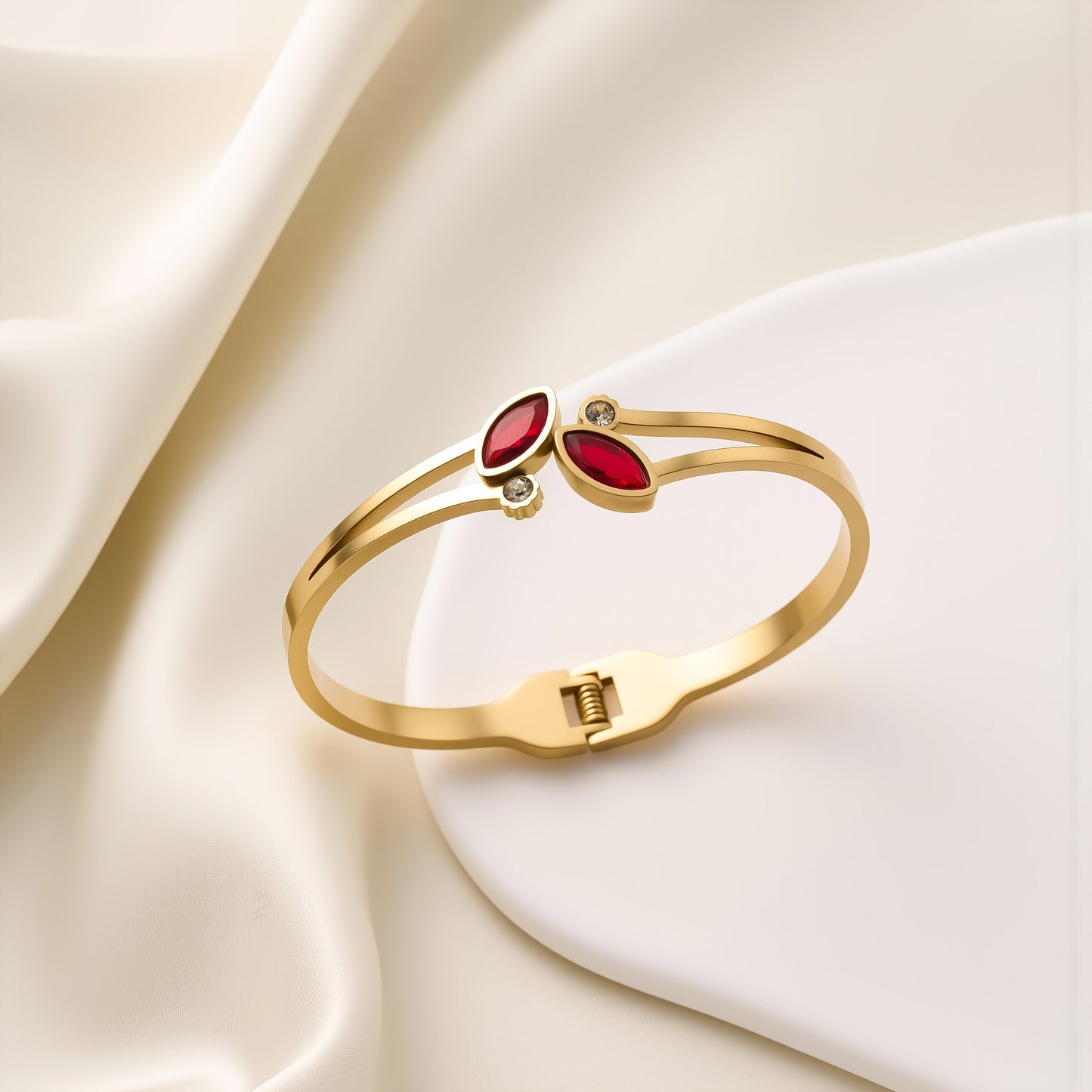 18K Gold Plated Colored Diamond Bracelet