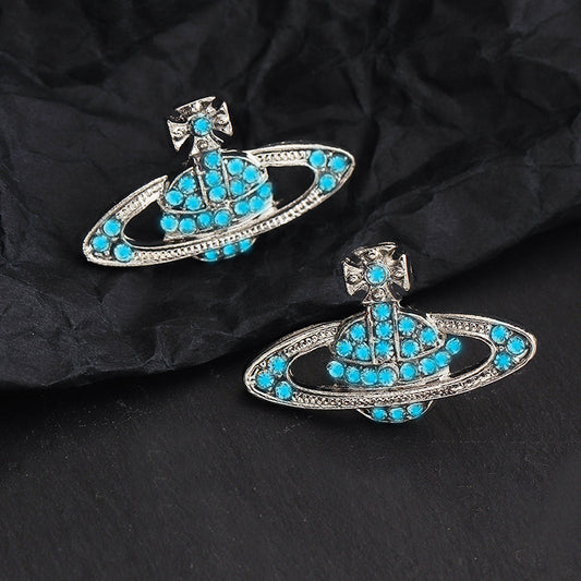 Pendientes de botón de joyería Planet 