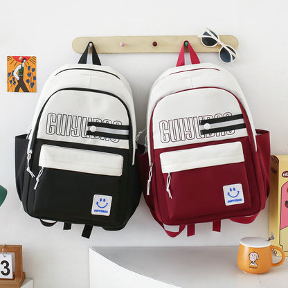 College student backpack large capacity 4 piece backpack