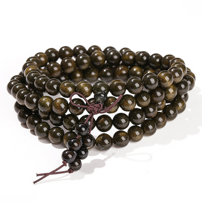 Golden nanmu multi-circle bracelet retro