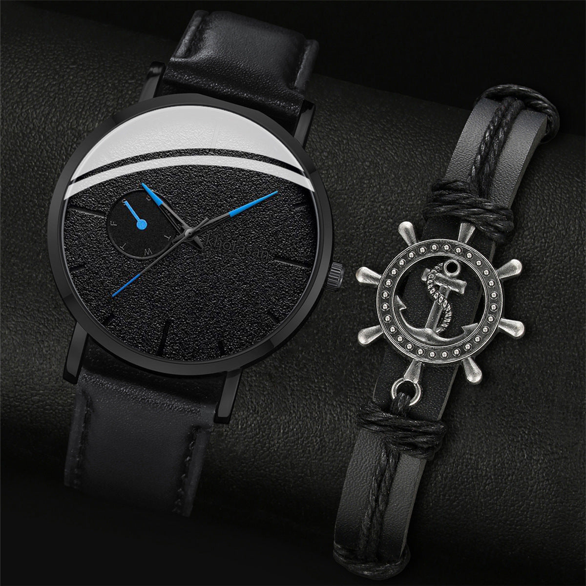Versatile men's quartz watch set