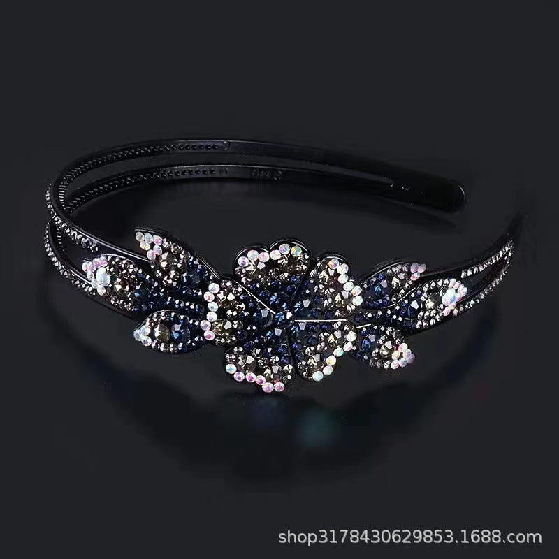 Headband spring and summer light luxury single flower headdress