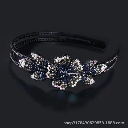 Headband spring and summer light luxury single flower headdress