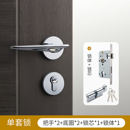 Gold black brass door lock