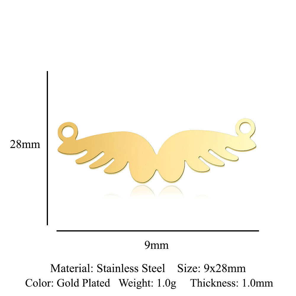 5 pcs/titanium-covered steel pendant map tree of life connection accessories