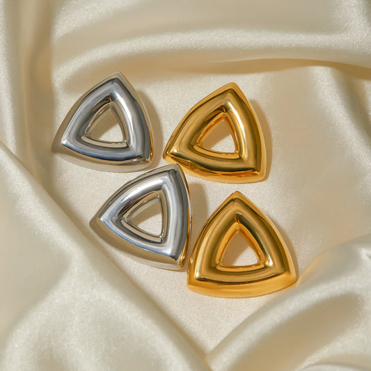 Triangle Hollow Earrings