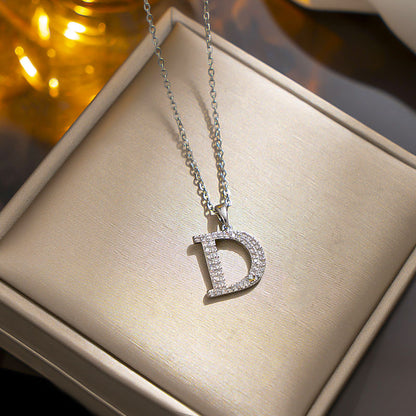 Elegant D-letter Necklace, Chic and Versatile