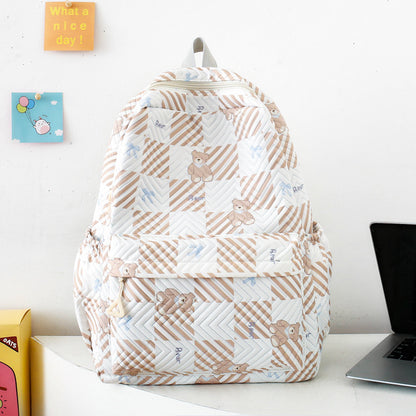 Campus style student backpack large capacity